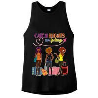 Catch Flights Not Feelings Ladies PosiCharge Tri-Blend Wicking Tank