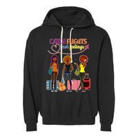 Catch Flights Not Feelings Garment-Dyed Fleece Hoodie