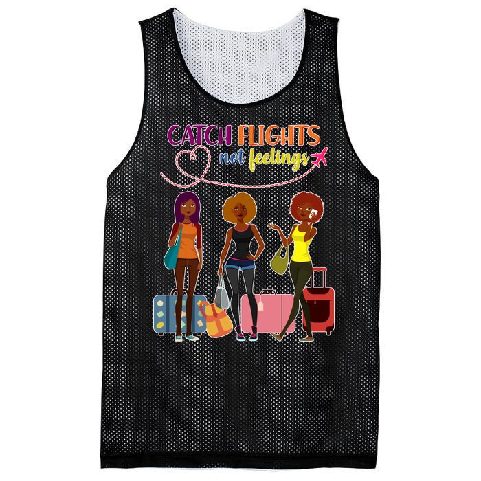 Catch Flights Not Feelings Mesh Reversible Basketball Jersey Tank