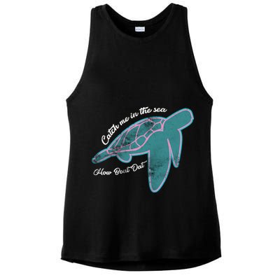 Catch Me In The Sea How Bout Dat Ladies PosiCharge Tri-Blend Wicking Tank