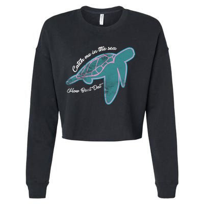 Catch Me In The Sea How Bout Dat Cropped Pullover Crew