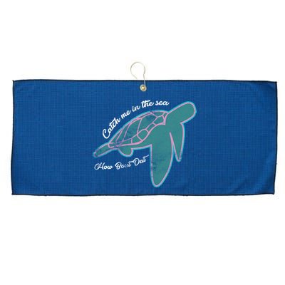 Catch Me In The Sea How Bout Dat Large Microfiber Waffle Golf Towel