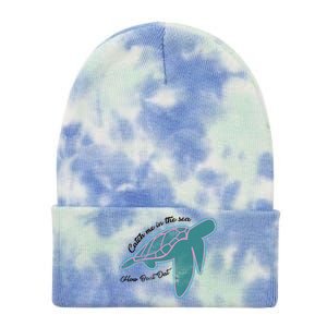 Catch Me In The Sea How Bout Dat Tie Dye 12in Knit Beanie