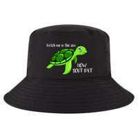 Catch Me In The Sea How Bout Dat Turtle Cool Comfort Performance Bucket Hat