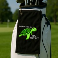 Catch Me In The Sea How Bout Dat Turtle Golf Towel