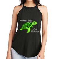Catch Me In The Sea How Bout Dat Turtle Women's Perfect Tri Rocker Tank