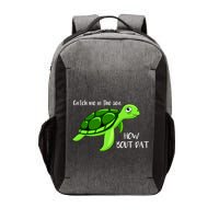 Catch Me In The Sea How Bout Dat Turtle Vector Backpack