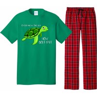 Catch Me In The Sea How Bout Dat Turtle Pajama Set