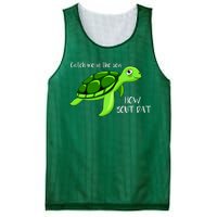 Catch Me In The Sea How Bout Dat Turtle Mesh Reversible Basketball Jersey Tank