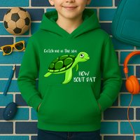 Catch Me In The Sea How Bout Dat Turtle Kids Hoodie