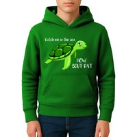 Catch Me In The Sea How Bout Dat Turtle Kids Hoodie