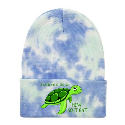 Catch Me In The Sea How Bout Dat Turtle Tie Dye 12in Knit Beanie