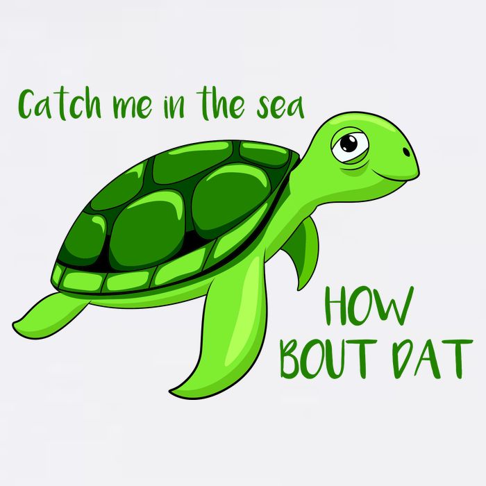 Catch Me In The Sea How Bout Dat Turtle Garment-Dyed Sweatshirt