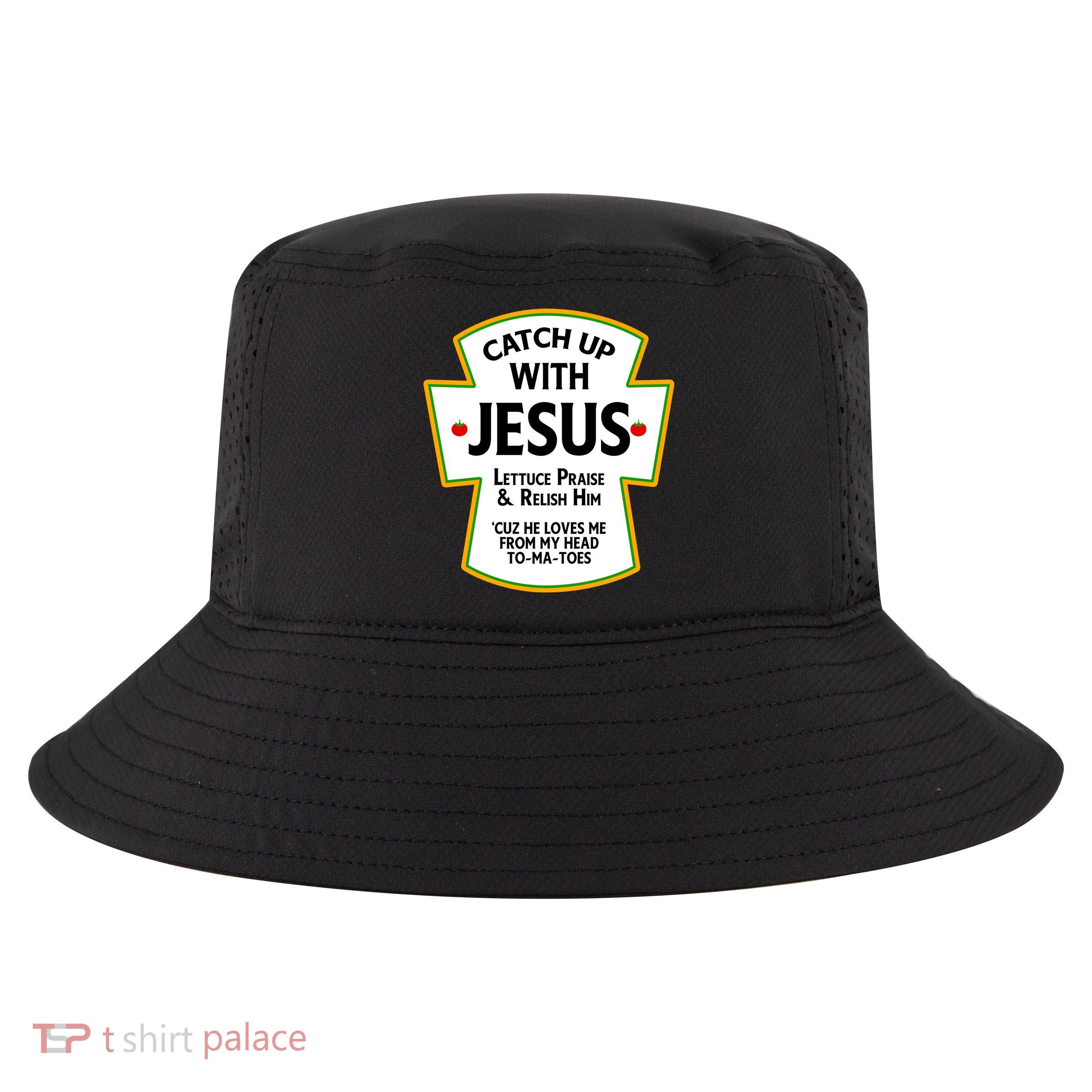 Catch Up With Jesus Cool Comfort Performance Bucket Hat