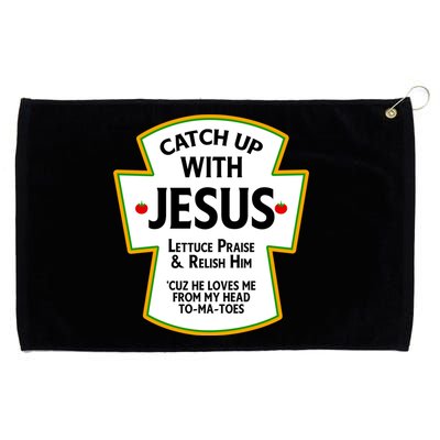 Catch Up With Jesus Grommeted Golf Towel