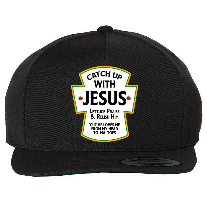 Catch Up With Jesus Wool Snapback Cap