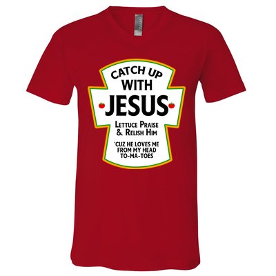 Catch Up With Jesus V-Neck T-Shirt