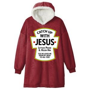 Catch Up With Jesus Hooded Wearable Blanket