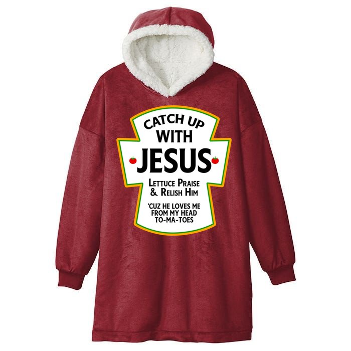 Catch Up With Jesus Hooded Wearable Blanket