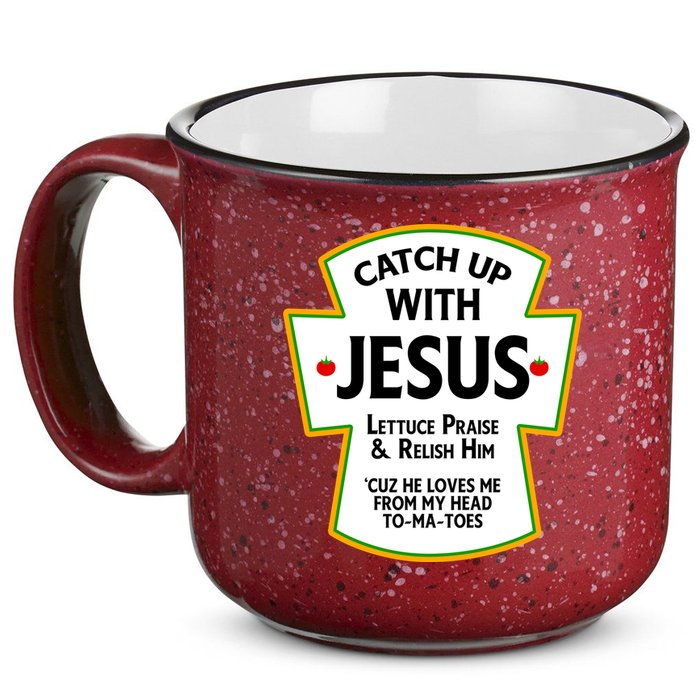 Catch Up With Jesus 15oz Campfire Ceramic Mug