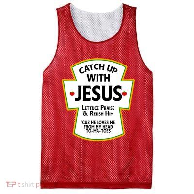 Catch Up With Jesus Mesh Reversible Basketball Jersey Tank
