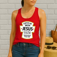 Catch Up With Jesus Womens Tank Top