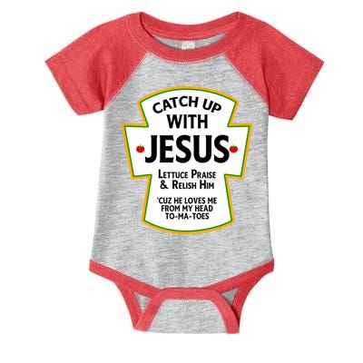 Catch Up With Jesus Infant Baby Jersey Bodysuit