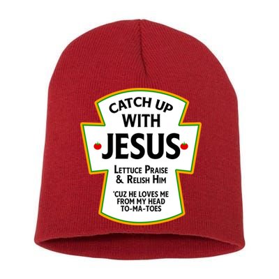 Catch Up With Jesus Short Acrylic Beanie