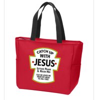 Catch Up With Jesus Zip Tote Bag
