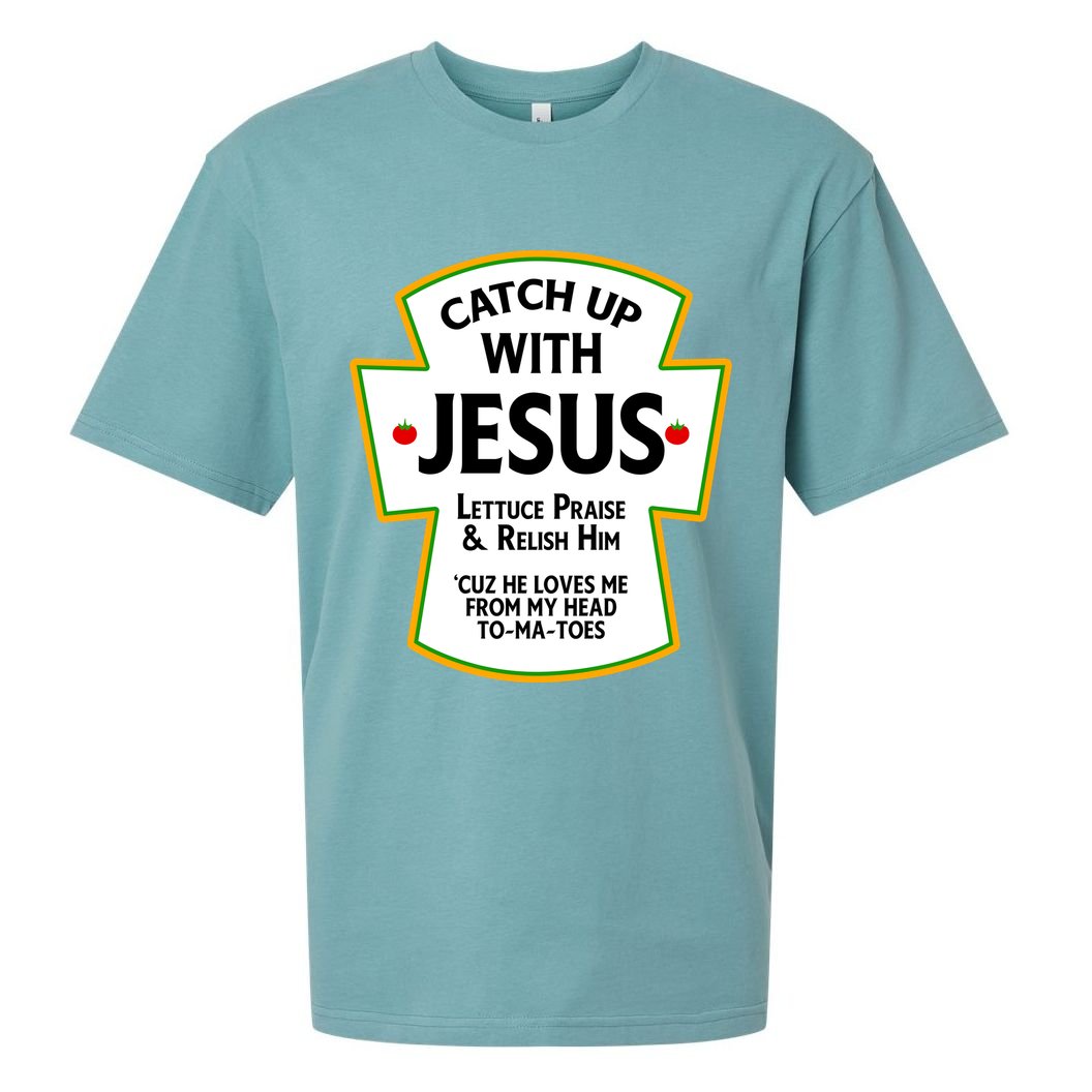 Catch Up With Jesus Sueded Cloud Jersey T-Shirt