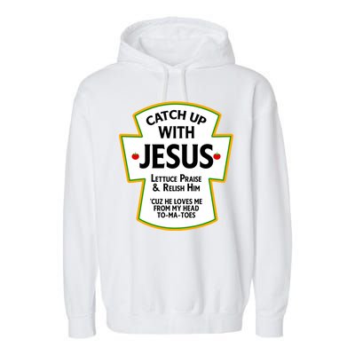 Catch Up With Jesus Garment-Dyed Fleece Hoodie