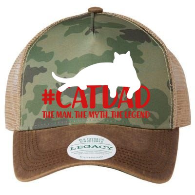 #CatDad The Man Myth Legend Legacy Tie Dye Trucker Hat