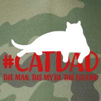 #CatDad The Man Myth Legend Legacy Tie Dye Trucker Hat