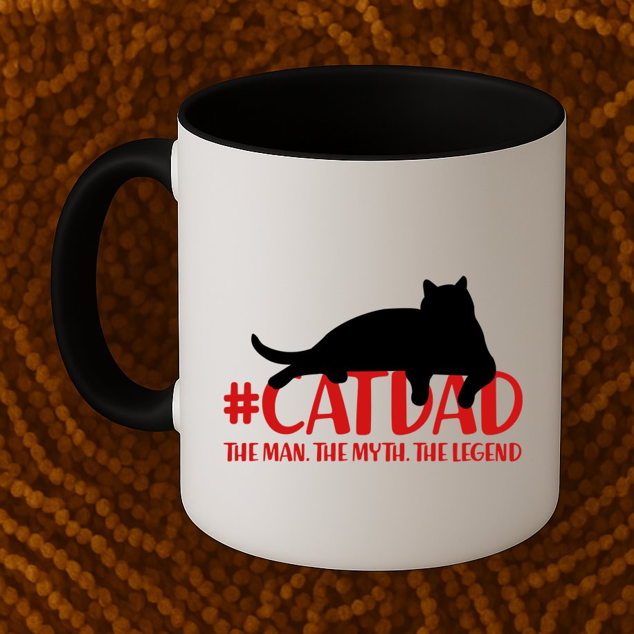 #CatDad The Man Myth Legend Mug