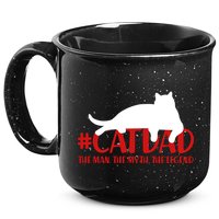 #CatDad The Man Myth Legend 15oz Campfire Ceramic Mug