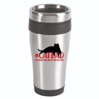 #CatDad The Man Myth Legend 16oz Travel Tumbler