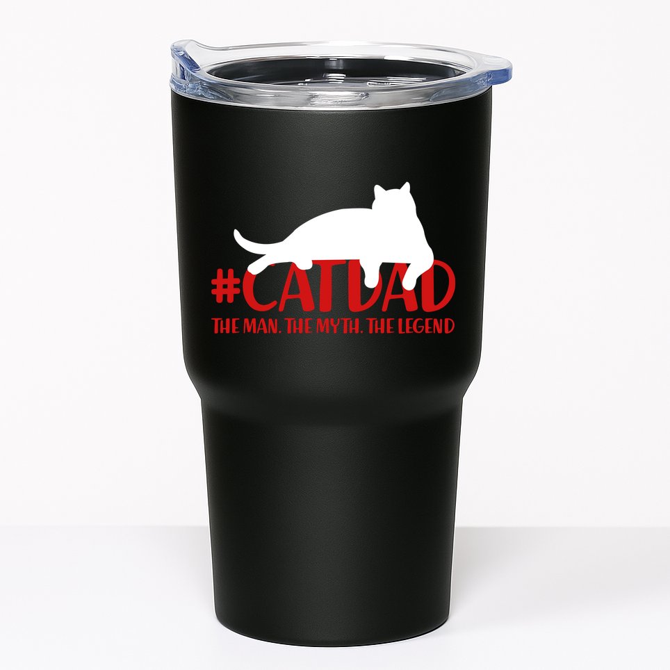 #CatDad The Man Myth Legend Tumbler