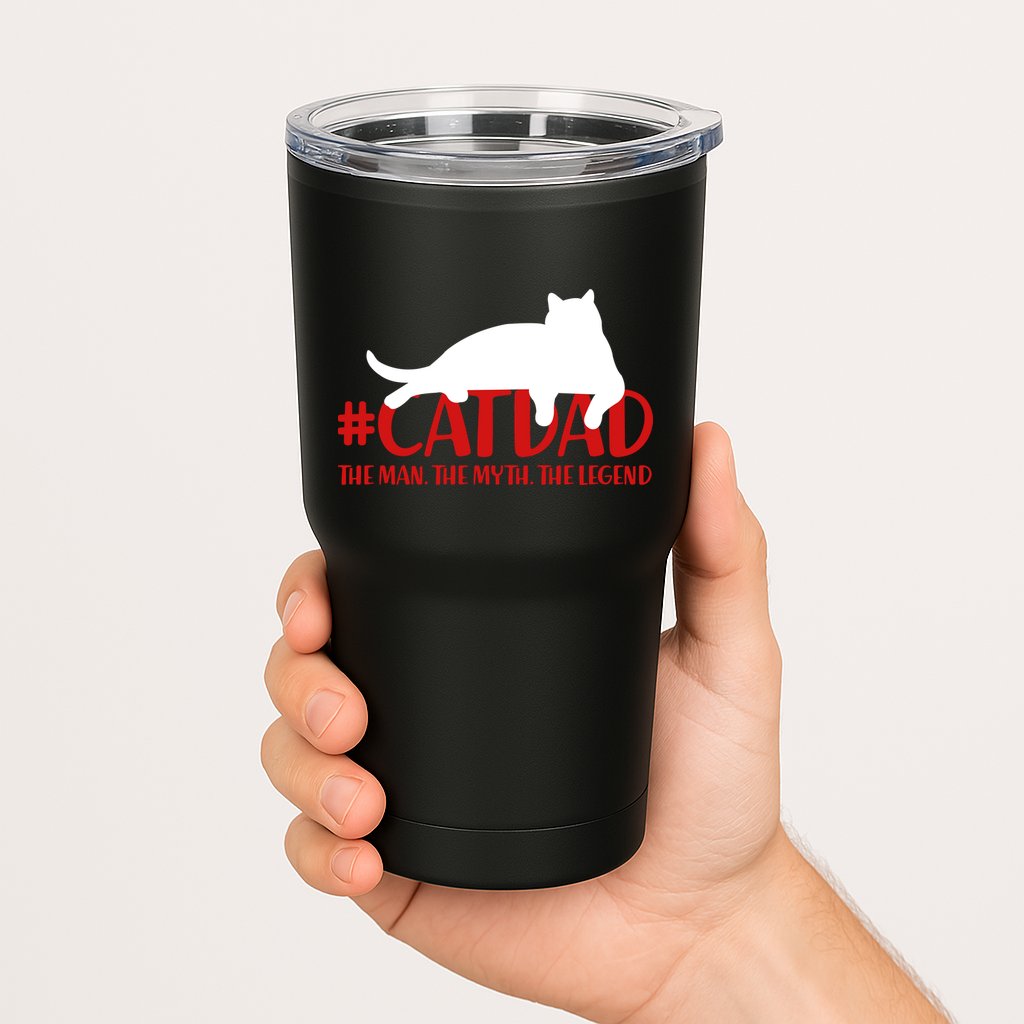 #CatDad The Man Myth Legend Tumbler