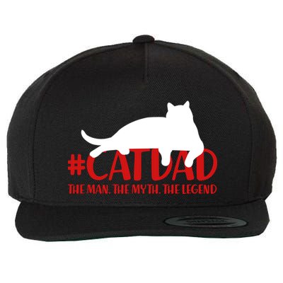 #CatDad The Man Myth Legend Wool Snapback Cap