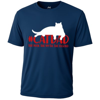 #CatDad The Man Myth Legend Cooling Performance Crew T-Shirt