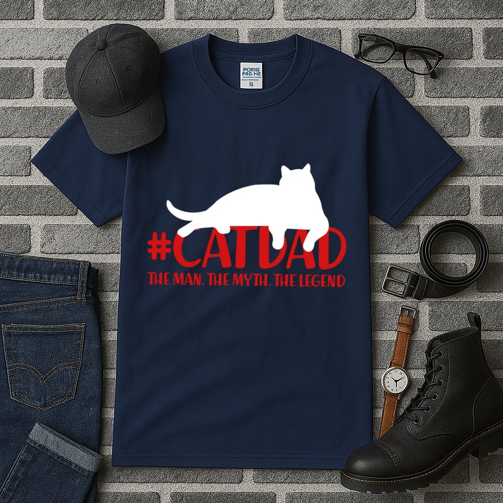 #CatDad The Man Myth Legend Tall T-Shirt