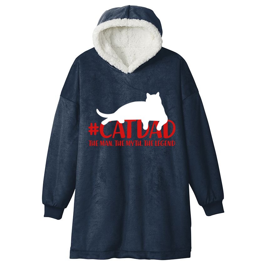 #CatDad The Man Myth Legend Hooded Wearable Blanket