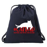 #CatDad The Man Myth Legend Drawstring Bag