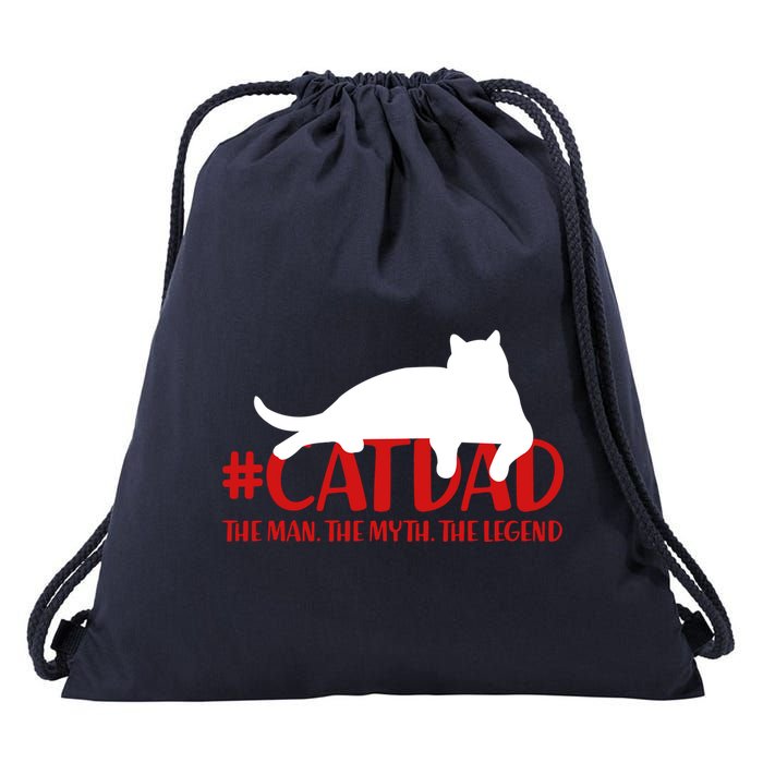 #CatDad The Man Myth Legend Drawstring Bag