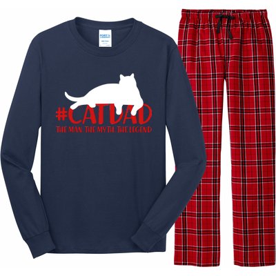 #CatDad The Man Myth Legend Long Sleeve Pajama Set