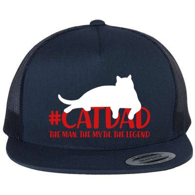 #CatDad The Man Myth Legend Flatbill Hat
