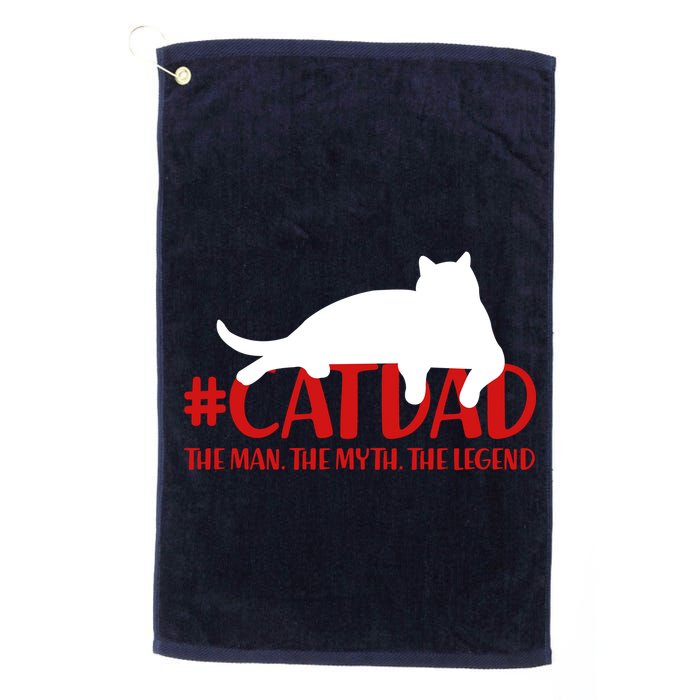 #CatDad The Man Myth Legend Golf Towel