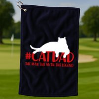 #CatDad The Man Myth Legend Golf Towel