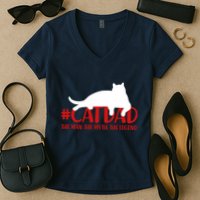 #CatDad The Man Myth Legend Women's V-Neck T-Shirt