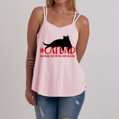 #CatDad The Man Myth Legend Women's Strappy Tank